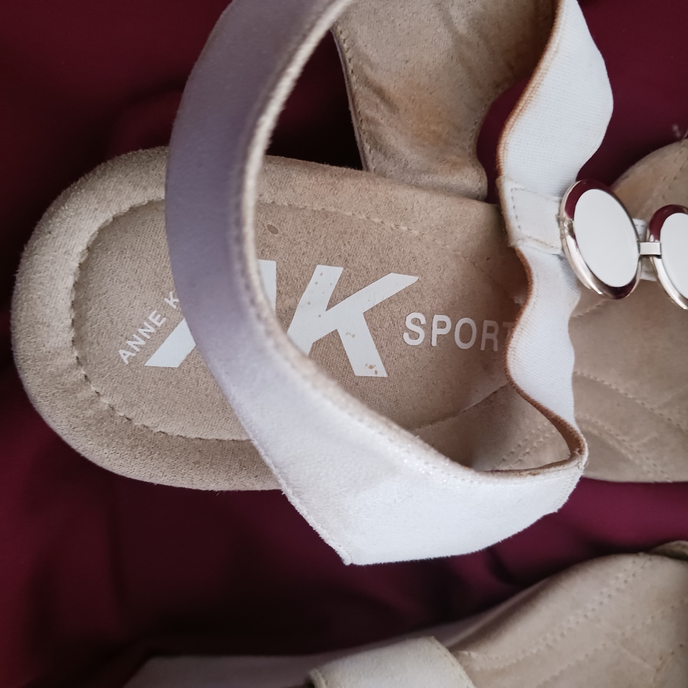 Anne Klein Cream and Tan Sandals - Picture 7 of 9